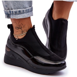 PE1 Zapatillas Deportivas Mujer Slip-On Wedge Negras Farro negro PE1 Zapatillas Deportivas Mujer Slip-On Wedge Negras Farro negro