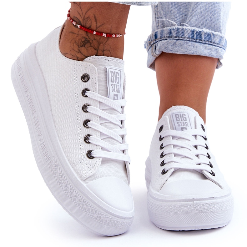 Sneakers Mujer Plataforma Big Star LL274A177 Blanco