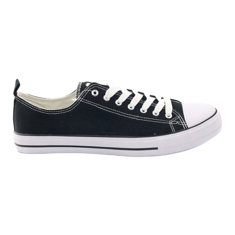 Zapatillas negras American Club LH03 blanco negro