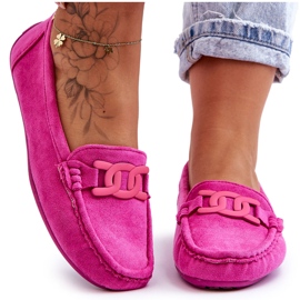 Mocasines Mujer Ante Moda Rosa Rabell rosado