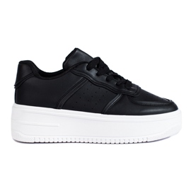 Zapatillas negras en una plataforma alta de Shelovet negro