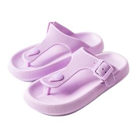 Sandalias moradas con plataforma de Moretti violeta