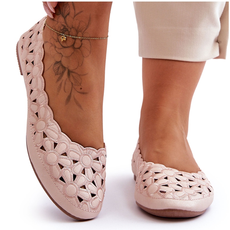 PE1 Bailarinas Mujer Caladas Brillantes Rosa Visionary rosado