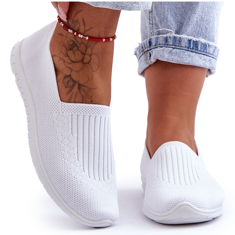 PE1 Zapatillas Slip-On Mujer Blanco Lento