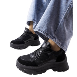 Chunky sneakers negras de Mikeladze negro