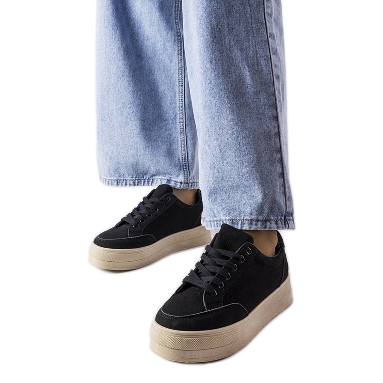 Zapatillas negras en la plataforma Amathymes negro
