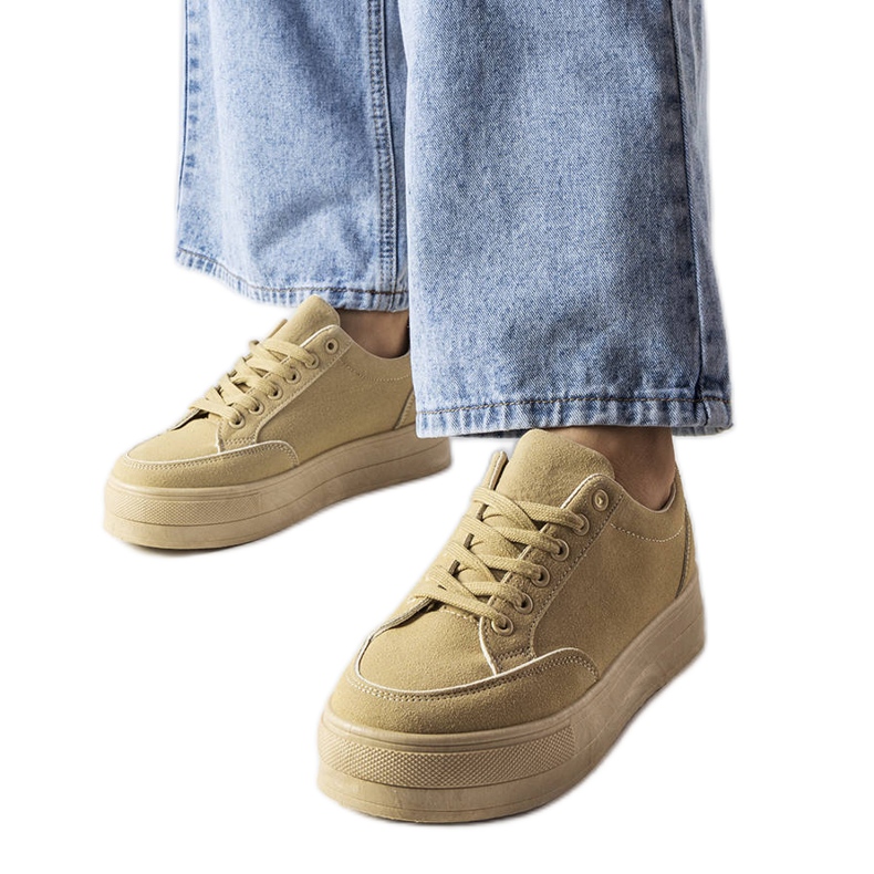Zapatillas beige con plataforma de Amathymes