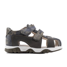 Sandalias verdes con plantilla de piel de Millard