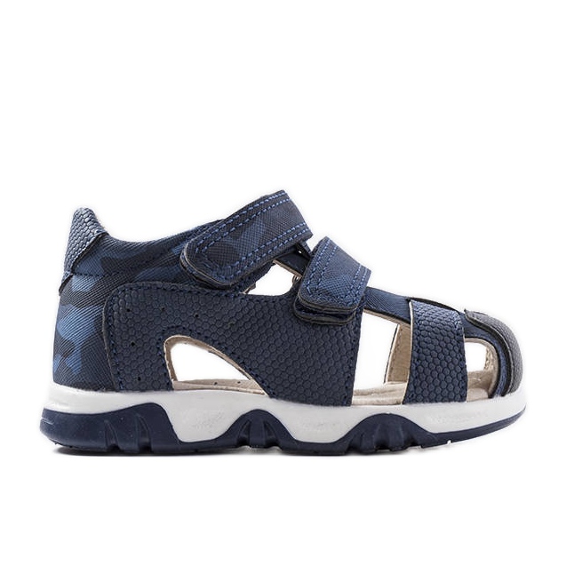 Sandalias azul marino con plantilla de piel de Millard