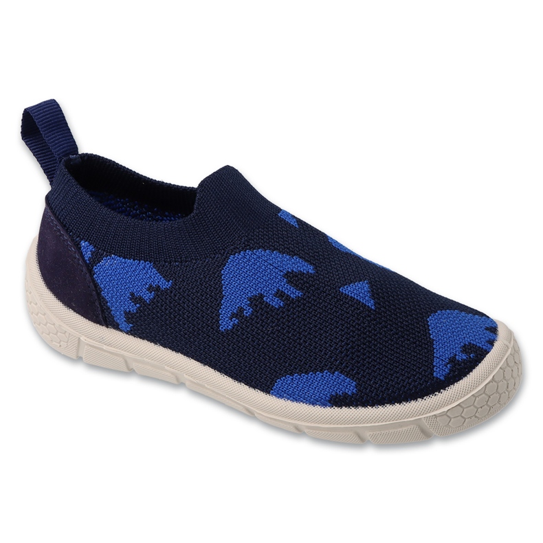 Befado Children's Navy Blue Slippers 102x006 Aplicación azul
