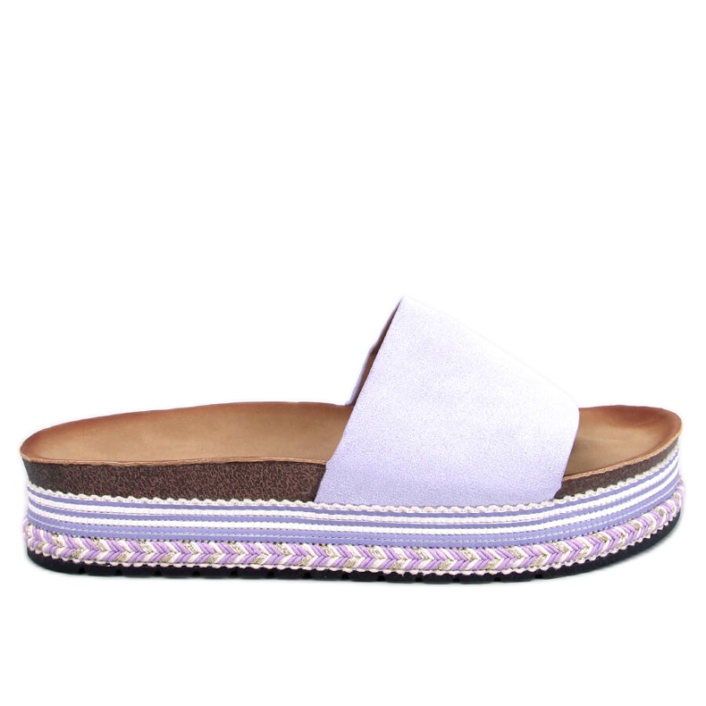 Chanclas decoradas Demou Purple violeta