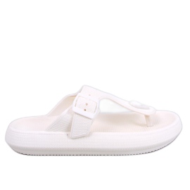 Chanclas Sadier White espuma blanda blanco