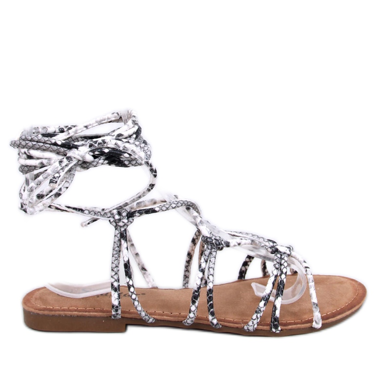 Sandalias de gladiador Morin Serpentine gris