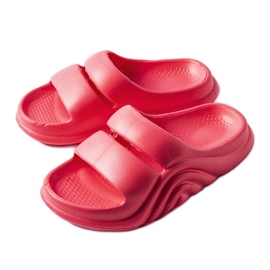 Chanclas de goma rosa oscuro de Geneve rosado
