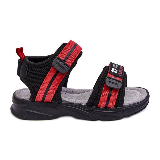 News Sandalias Infantiles Brando Rojo Claro Velcro negro