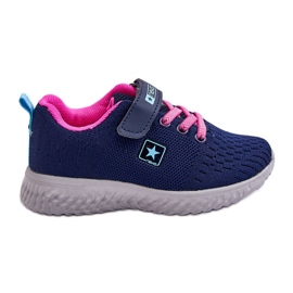 NEWS Deportivas Infantiles Con Velcros Azul Marino Brego