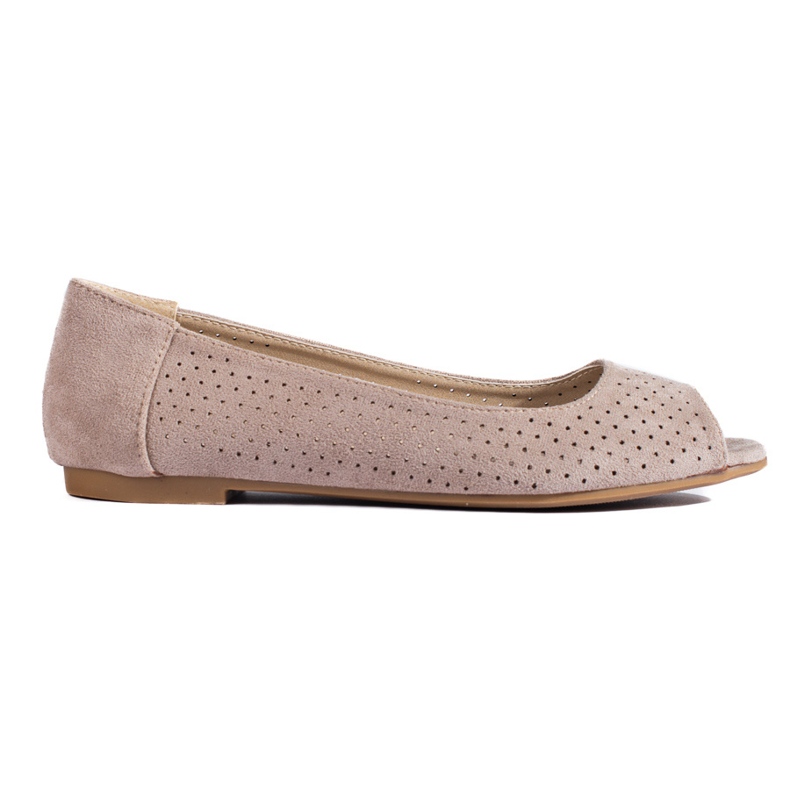 Bailarinas mujer caladas beige Shelovet