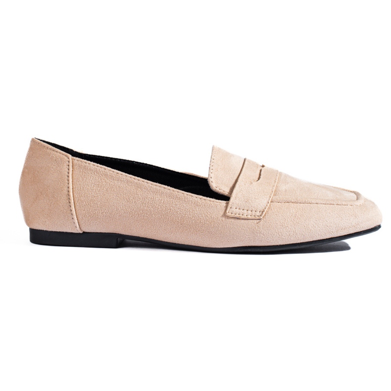 Mocasines clásicos de ante beige de Shelovet