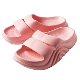 Zapatillas de goma rosas de Geneve. rosado