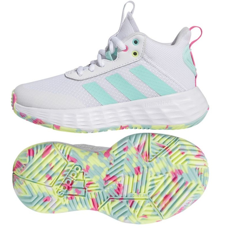 Zapatillas de baloncesto adidas OwnTheGame 2.0 Jr. IF2696 blanco blanco