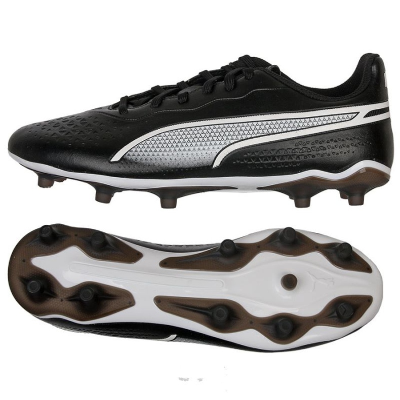 Puma King Match FG/AG M 107570-01 zapatos de fútbol negro negro