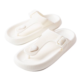 Chanclas blancas de Moretti blanco