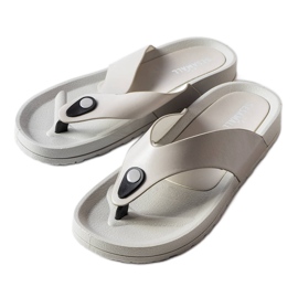 Sandalias grises con plataforma de Elide.