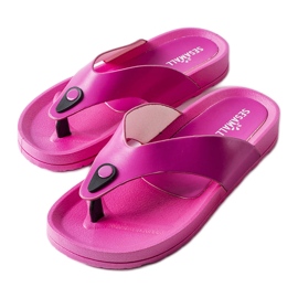 Chanclas rosas con plataforma de Elide