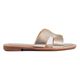 Chanclas planas clásicas doradas Shelovet dorado