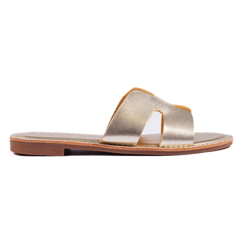 Chanclas planas clásicas doradas Shelovet dorado