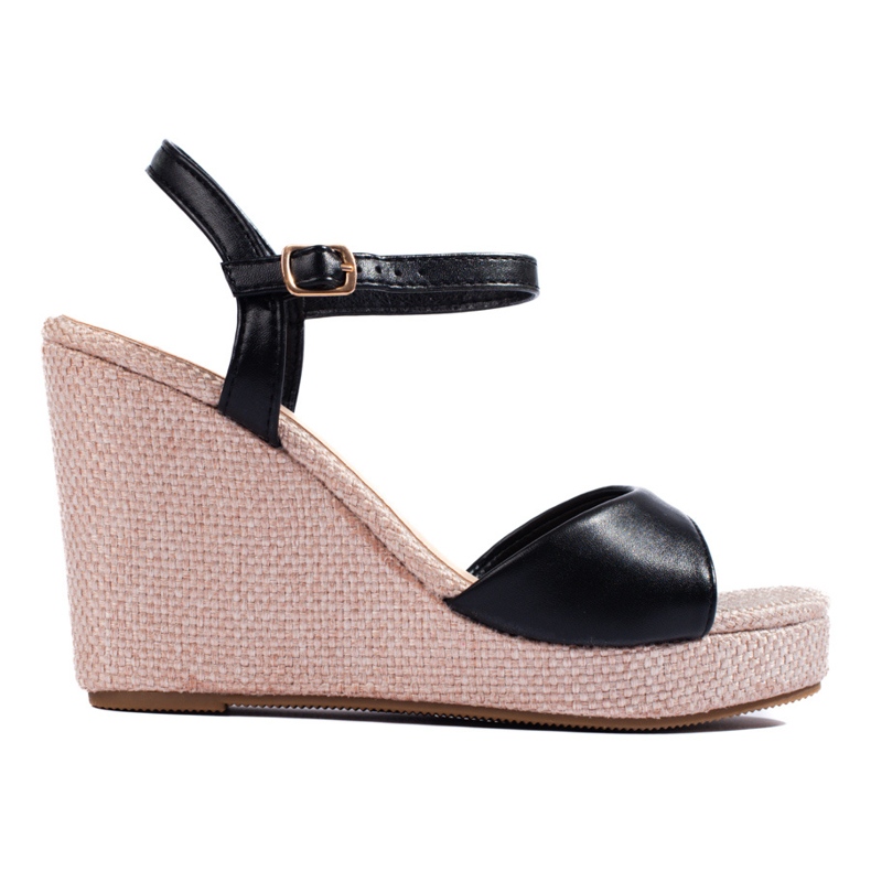 Alpargatas cuña alta Shelovet negro