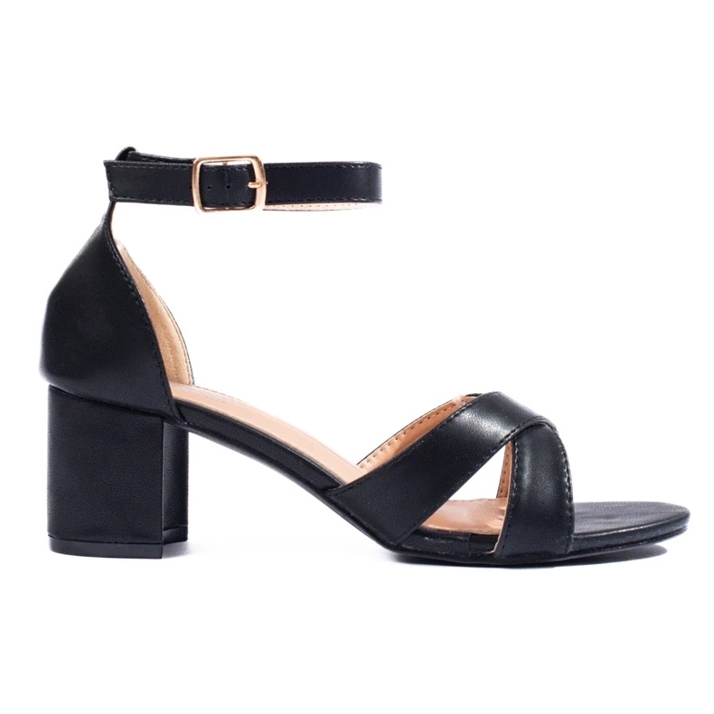 Sandalias mujer Shelovet negro tacón