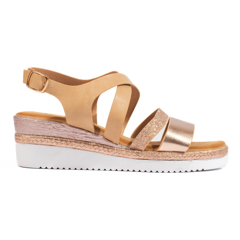 Sandalias cuña mujer Shelovet beige