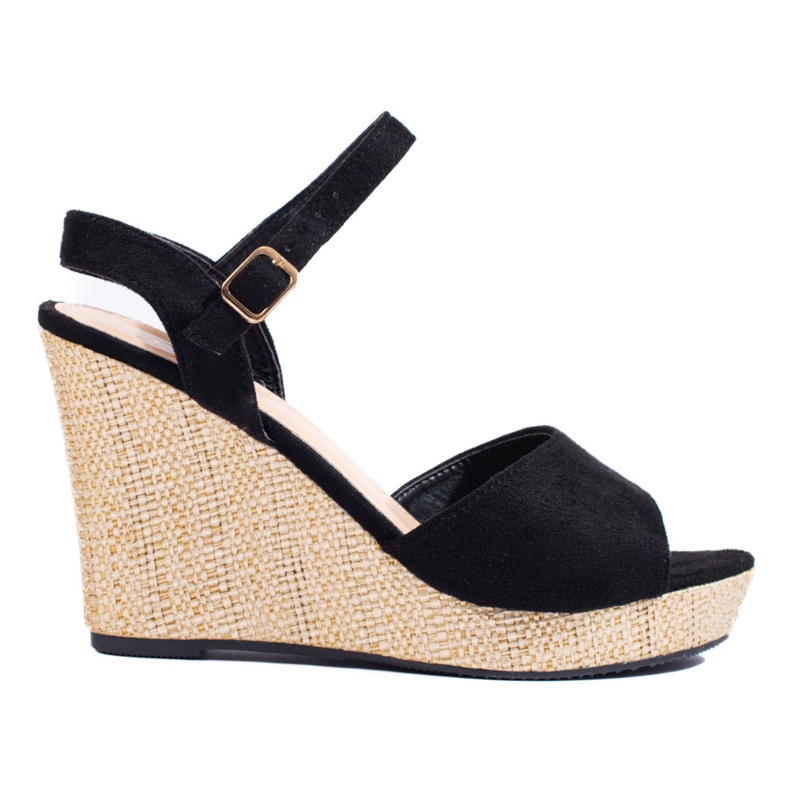 Alpargatas cuña alta Shelovet negro