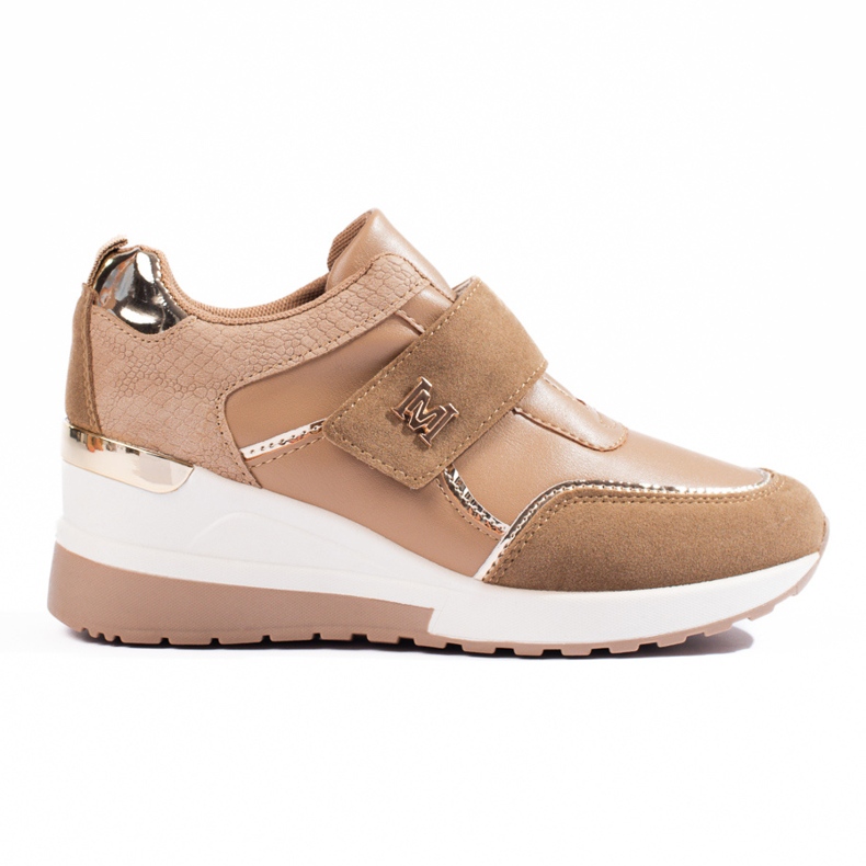 Zapatillas cuña Shelovet marrones marrón