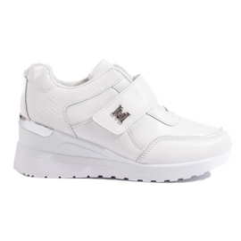 Zapatillas Shelovet con cuña blanco