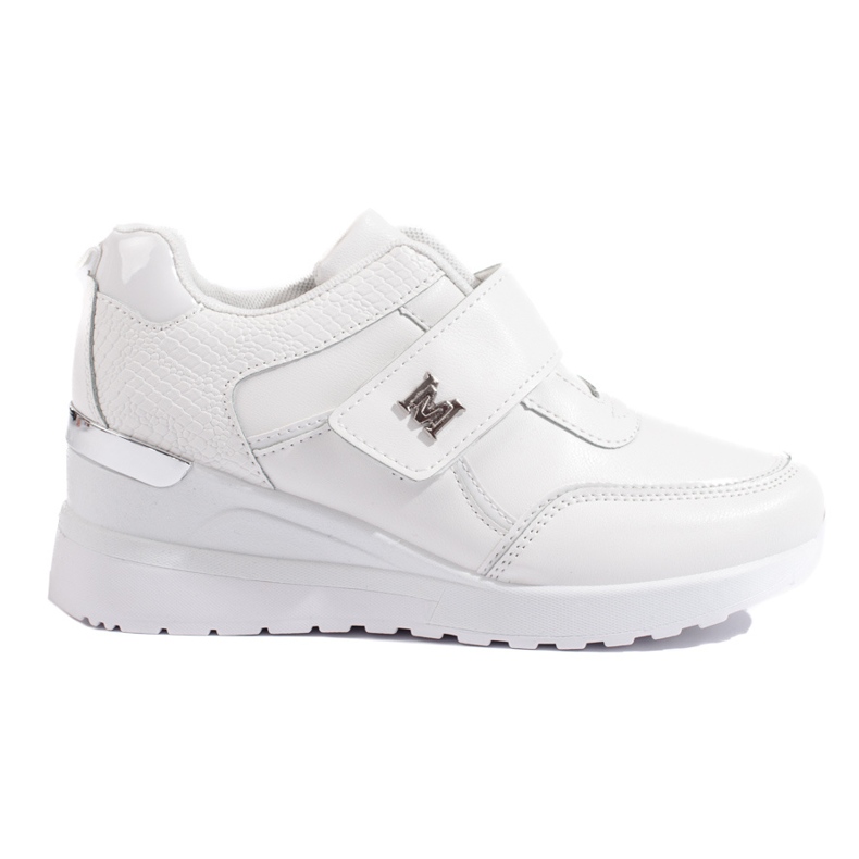 Zapatillas Shelovet con cuña blanco