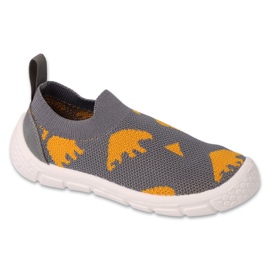 Zapatos befado niño gris y naranja 102X004