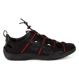 Kampol Zapatos hombre piel calados 26KAM negro