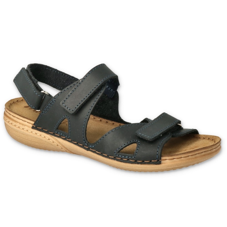 Sandalias de mujer Inblu con velcro 158D235 azul marino