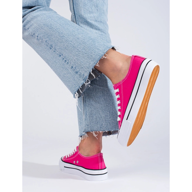 Deportivas bajas de mujer Shelovet rosas rosado