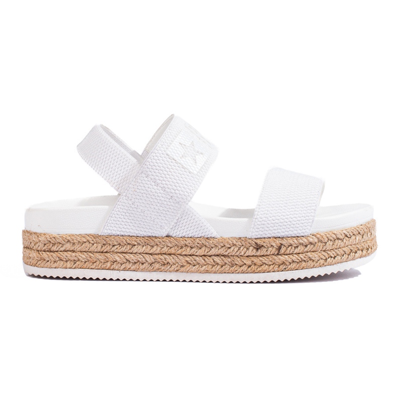 Sandalias plataforma Big Star blanco LL274857