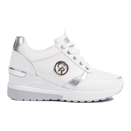 Deportivas mujer cuña Shelovet blancas blanco