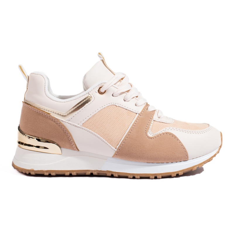 Deportivas mujer Shelovet beige blanco
