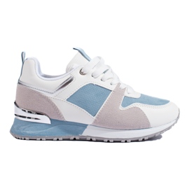 Deportivas mujer Shelovet blanco y azul