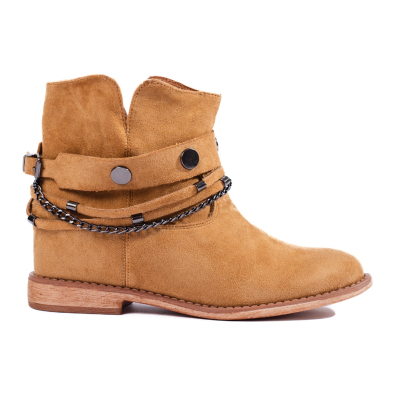 Botas camperas mujer ante Shelovet camel beige