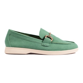 Zapatos de mujer en ante verde Shelovet
