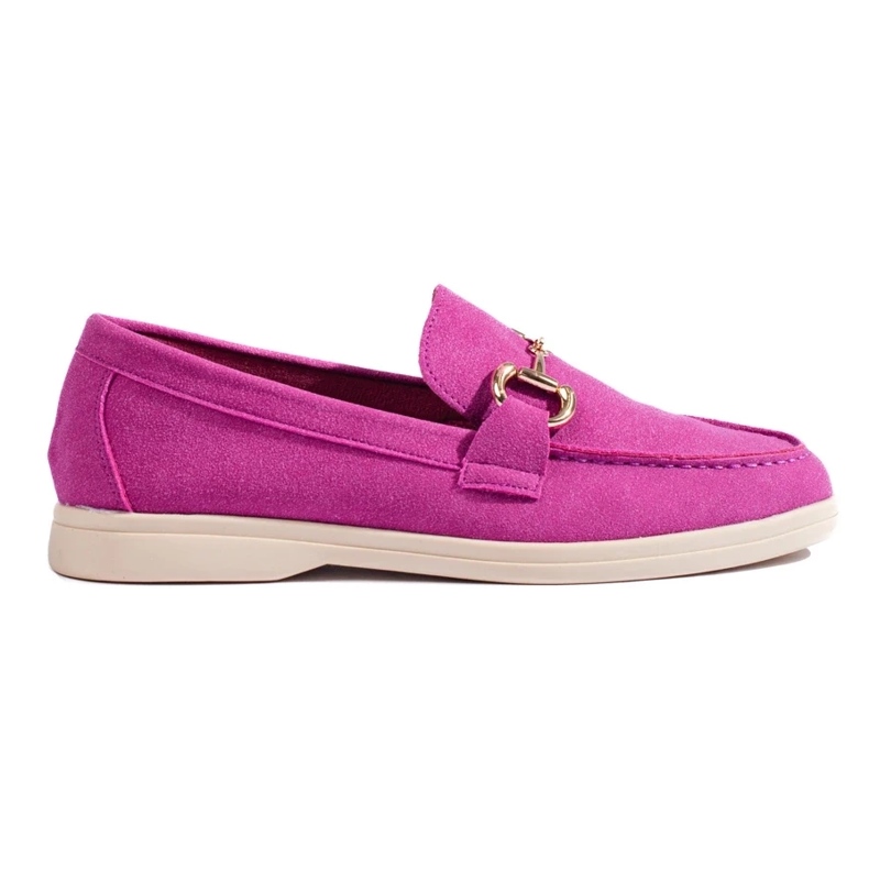 Zapatos brogue de ante rosa Shelovet rosado