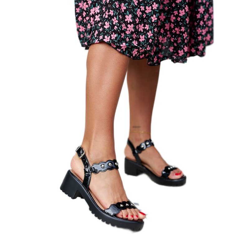 Sandalias negras de Donizetti negro Sandalias negras de Donizetti negro