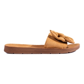 Sandalias de mujer marrones con lazo Shelovet marrón